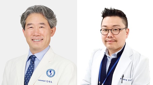 (왼쪽부터)아주대병원 이비인후과 김철호 교수, 강성운 교수